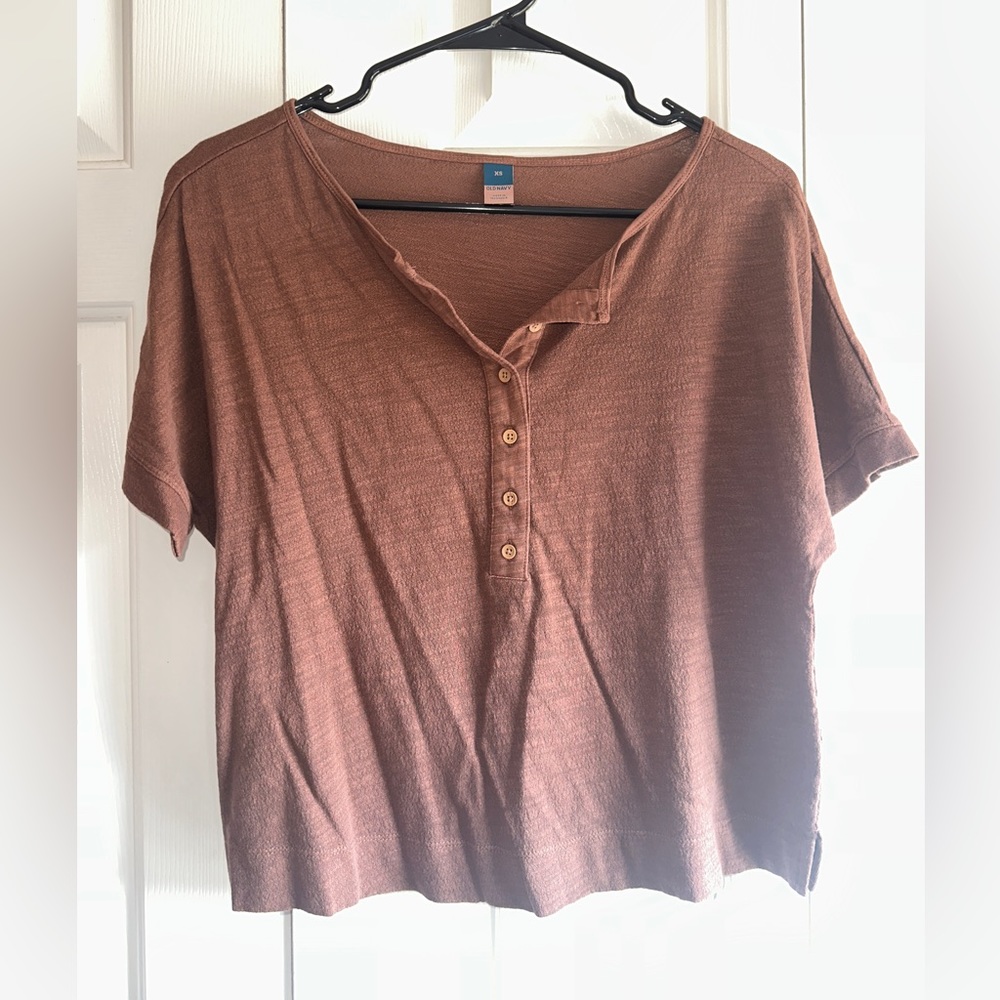 Brown Old Navy Crop Top
